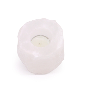Kristallstein Kerzenhalter aus Himalaya-Salz, 600–800 g