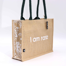 5x Hop Hare Große Tasche aus Jute - I am Rare