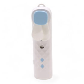 Weißer Nano-Nebel-Gesichtsventilator und -Spray – über USB aufladbar