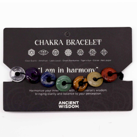 3x Chakra-Armbänder - Mini Donuts