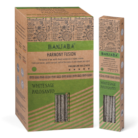 12x Banjara Palo Santo Räucherstäbchen - Weißer Salbei