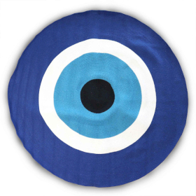 Teppich „Evil Eye“ aus Baumwollseil, 150 cm