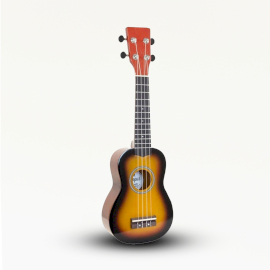 Handgefertigte Ukulele- Orange Sunburst-Finish