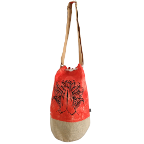 All Natural Rucksack - Orange Stonewash - Namaste Hand