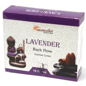 12x Aromatika Rückfluss Räucherkegel - Lavendel