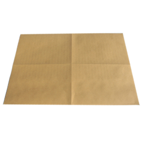 100x Naturbraune Etiketten - 4 pro Blatt A4   99,1 X 139 mm